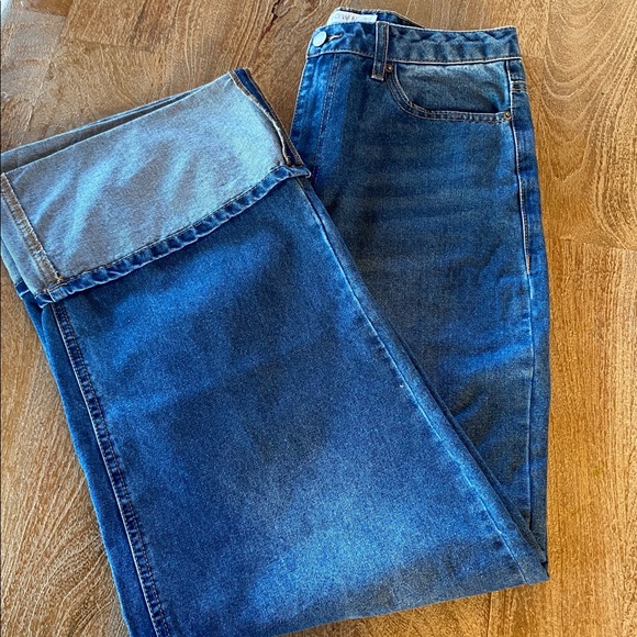 Wide Cuff, High Rise Jeans - Picture 2 of 12